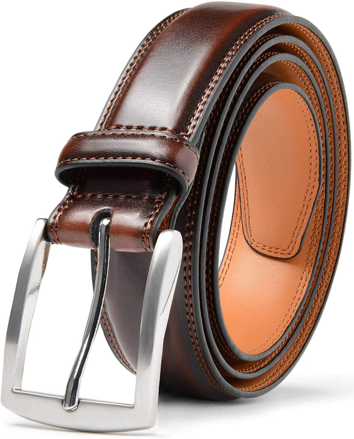 Men's Genuine Leather Dress Belt For Men, Hand Made,100% Cow Leather | eBay