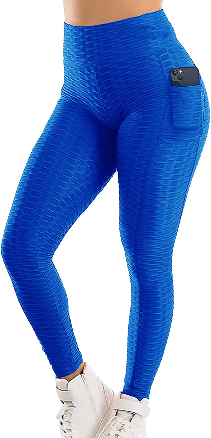 SEASUM Women's High Waist Yoga Pants Tummy Control Slimming Booty Leggings  Worko