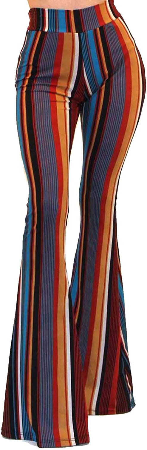 Vivicastle Women's USA Boho Solid Hippie Wide Leg Flared Bell Bottom Pants  | eBay