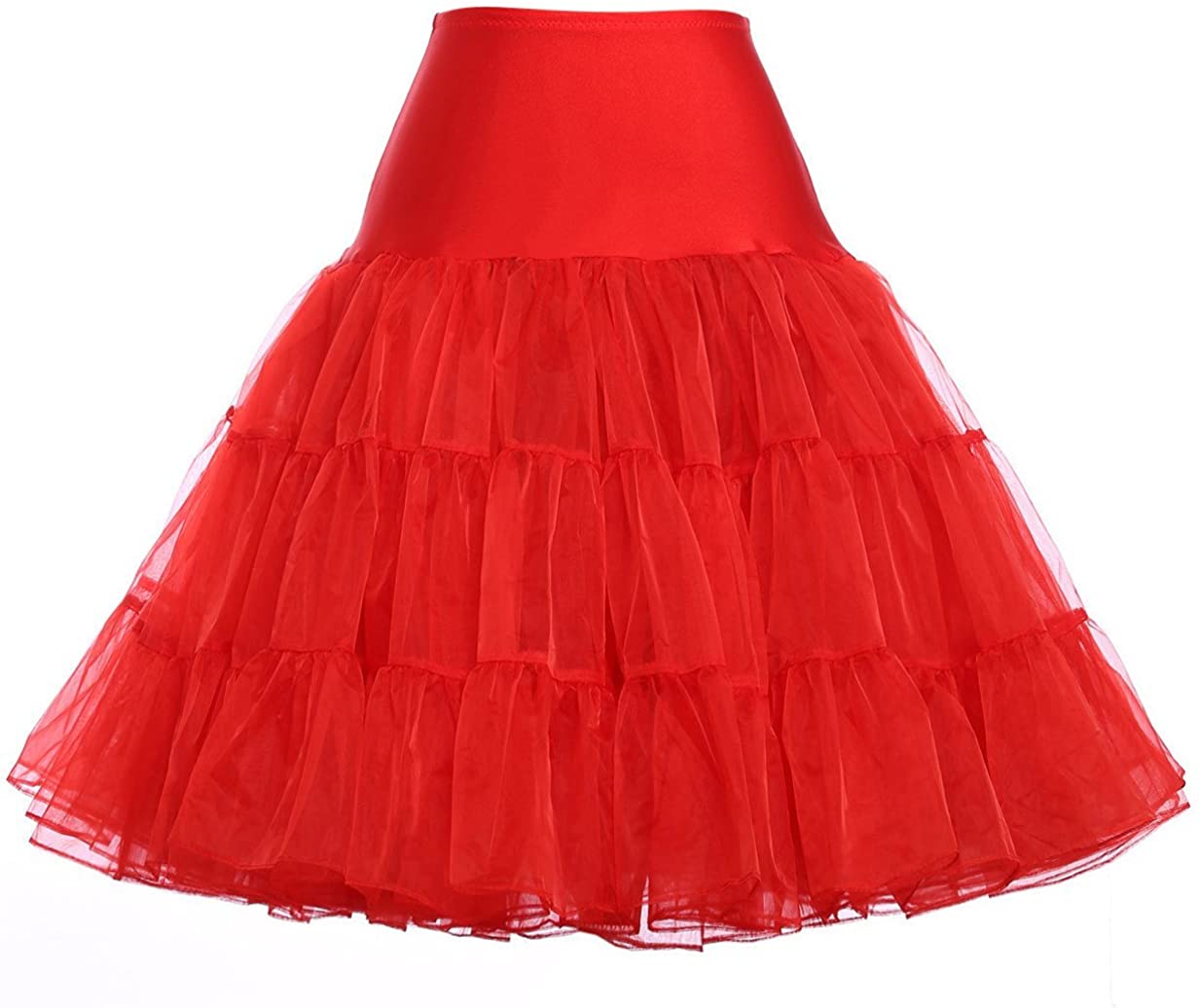 GRACE KARIN Jupon années 50 Vintage en Tulle Rockabilly Petticoat sous Robe Longeur 100cm