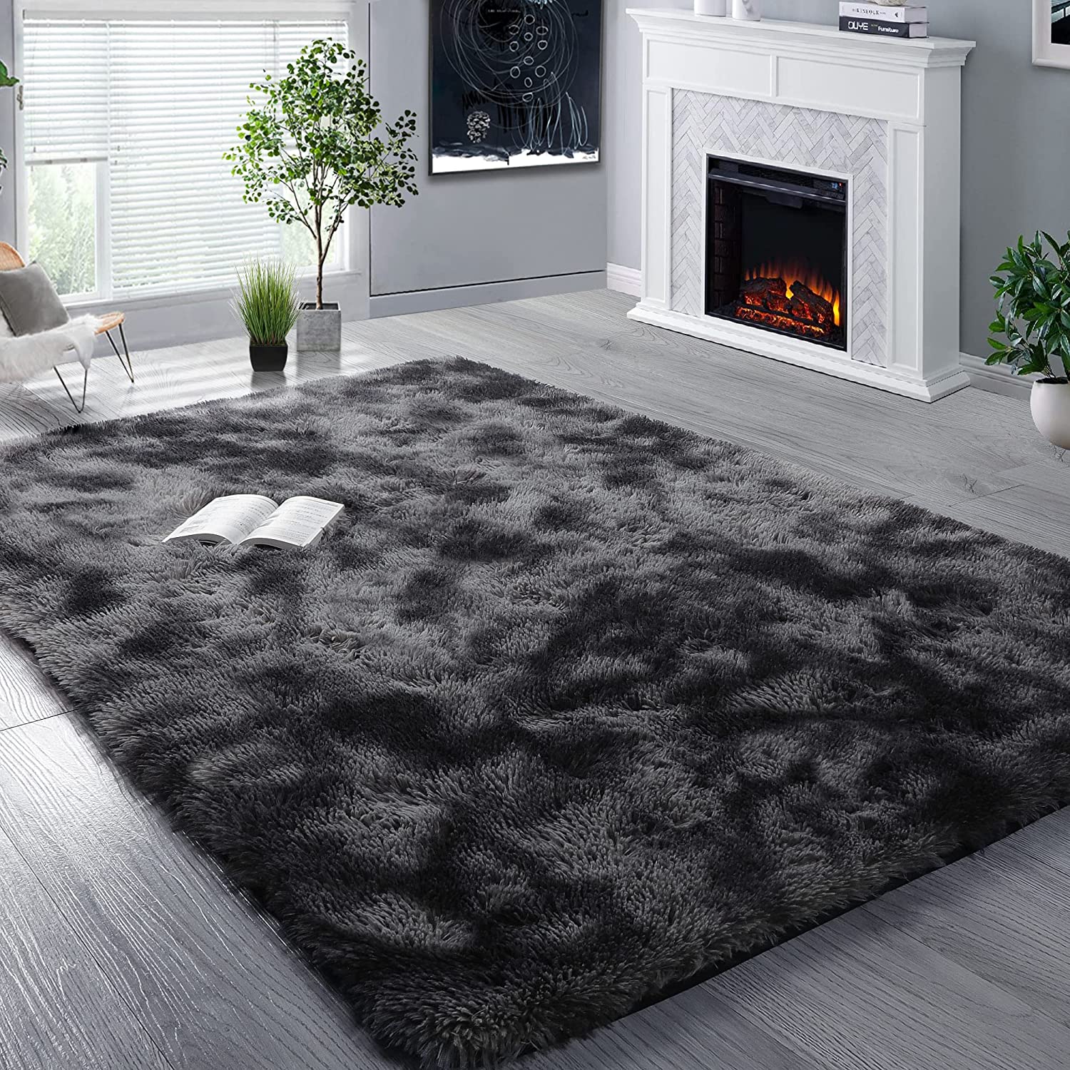  BSTLUV Soft Fuzzy Rugs for Living Room Bedroom,6x9 Ft