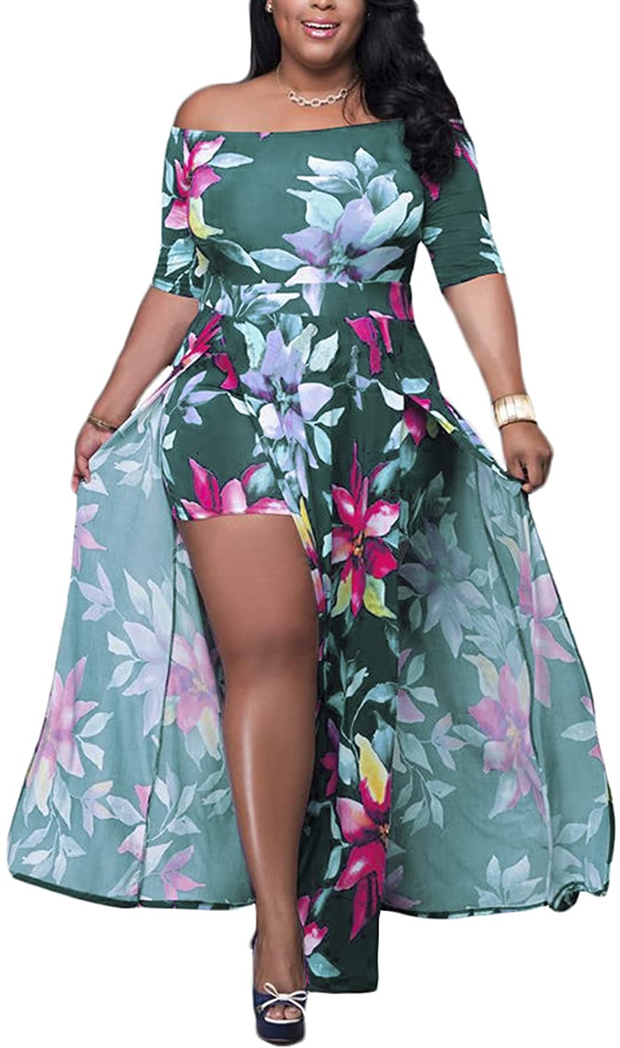 maxi romper dress plus size