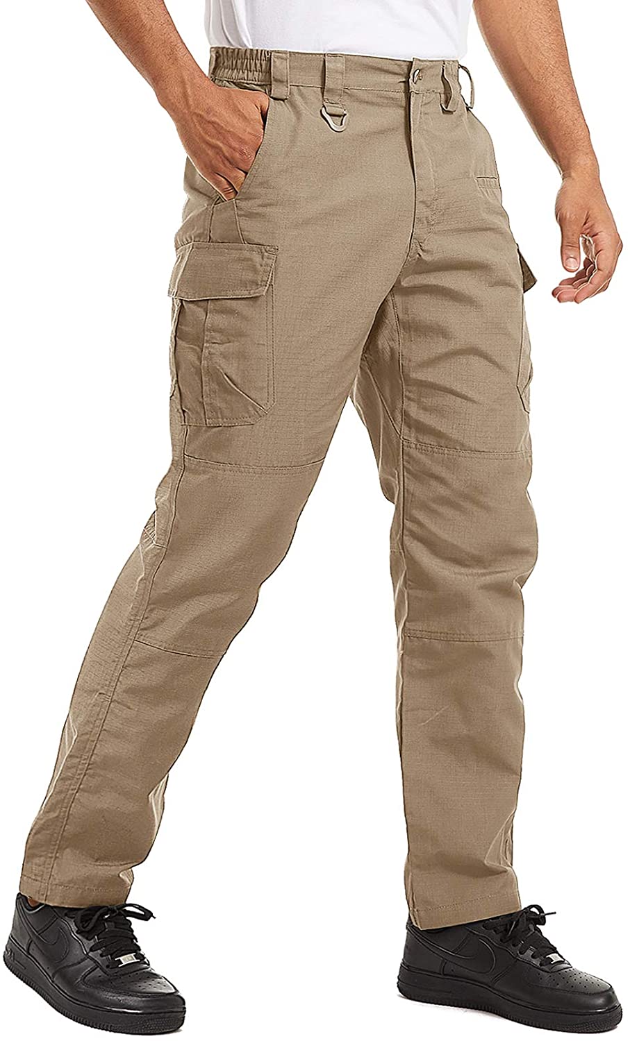 TACVASEN Men's Tactical Cargo Pants Outdoor Sport Military Ripstop Pants 