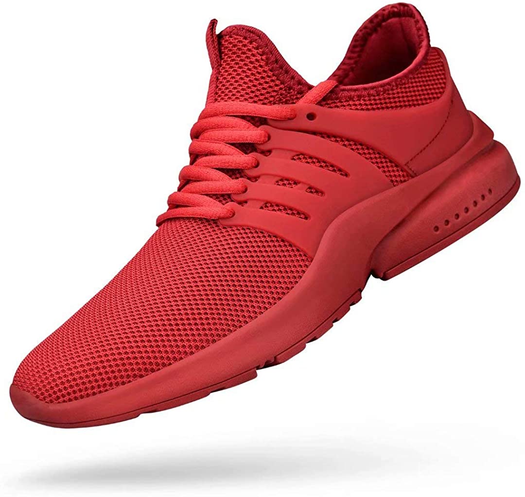 Troadlop Mens Fashion Sneakers Slip on Laceless Breathable Gym Shoes Casual Lightweight Knit on Running Walking Tennis Athletic Shoes