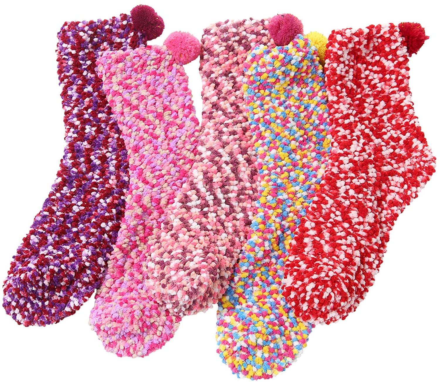 Women Warm Fuzzy Socks For Women Girls Animal Cute Fluffy Sock Winter ...