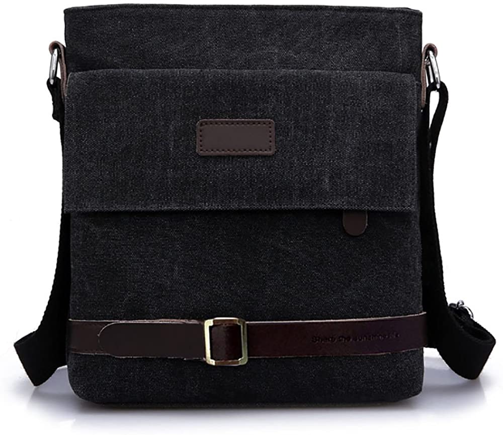 Mfeo Unisex Casual Retro Small Messenger Bag Shoulder Crossbody Bags Purse 