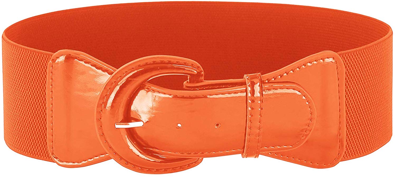 GRACE KARIN Women's Wide Stretchy Cinch Belt 3 Inch Vintage Chunky Buckle Belts S-XXXXL 