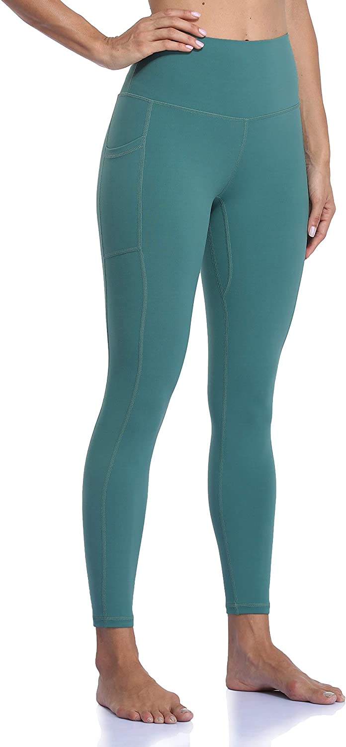 Colorfulkoala Women's High Waisted Pattern Leggings Full-Length Yoga Pants  (M, Deep Grey Splinter Camo)