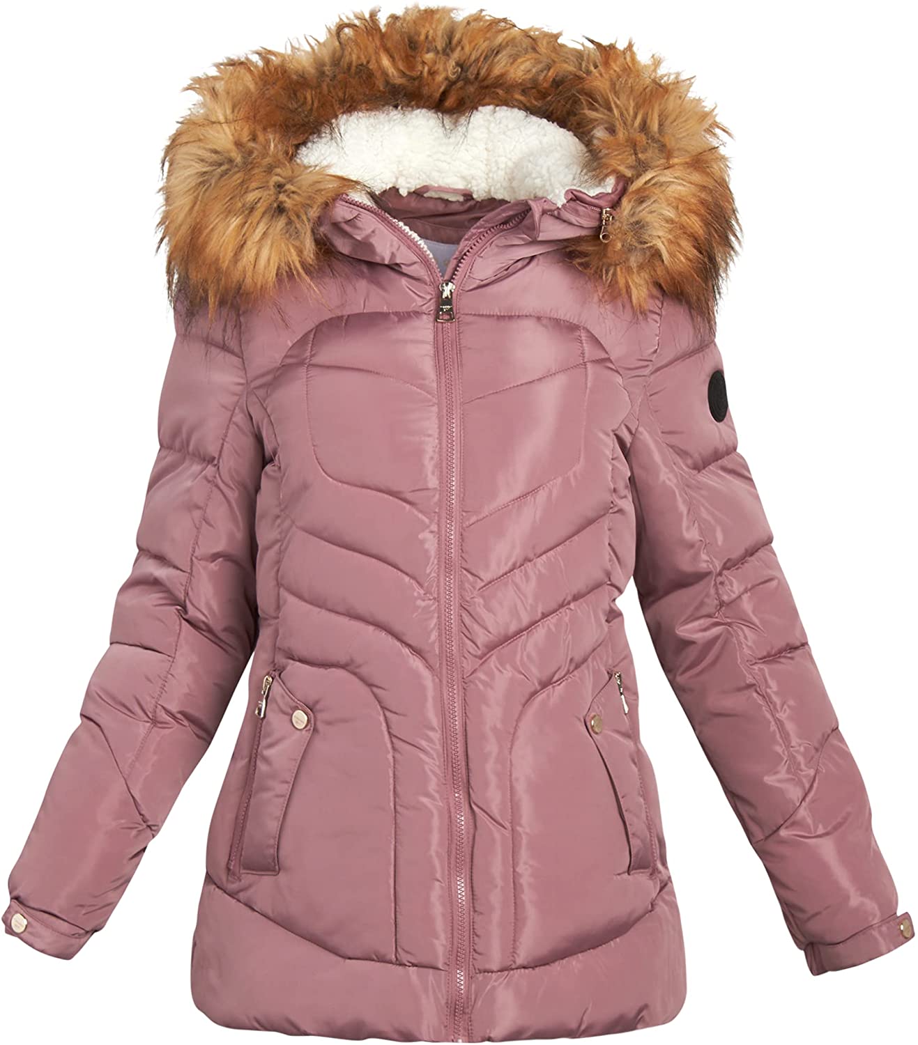 Madden Girl Junior Women’s Coat – Insulated Quilted Bubble Puffer Ski ...