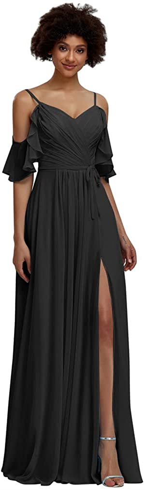 New Long Ruched Chiffon Evening Formal Party Ball Gown Bridesmaid Prom Dresses 
