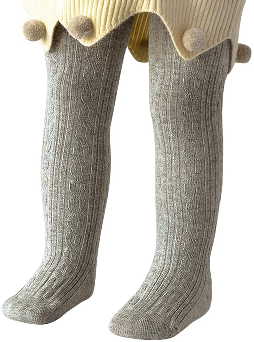 Zando Baby Girl Leggings Soft Seamless Knit Baby Tights for Girls Warm Socks Toddler Cotton Stockings Infants Pantyhose 