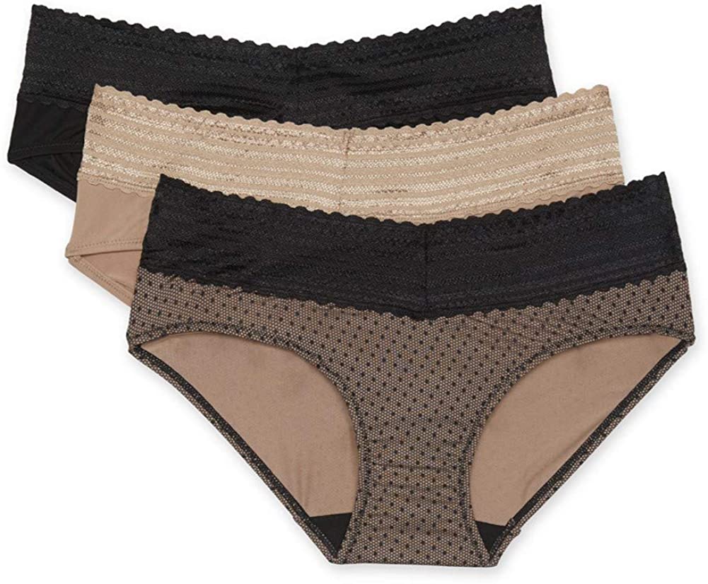 Warner's Women's Blissful Benefits No Muffin 3 Pack Cotton Hipster