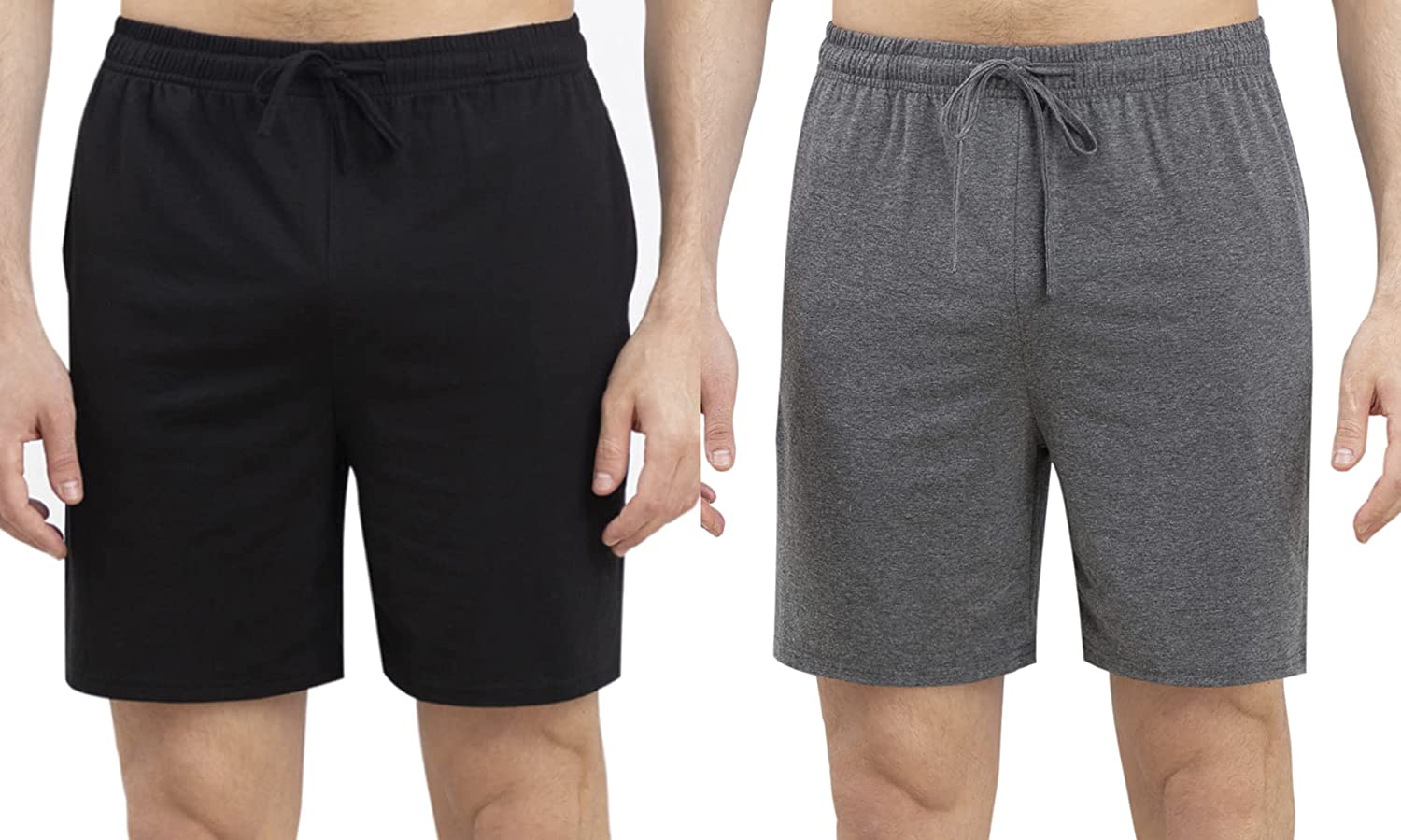 YIMANIE Men's Pajama Shorts Cotton Comfy Soft Lounge Sleep Shorts Separate Bottoms 