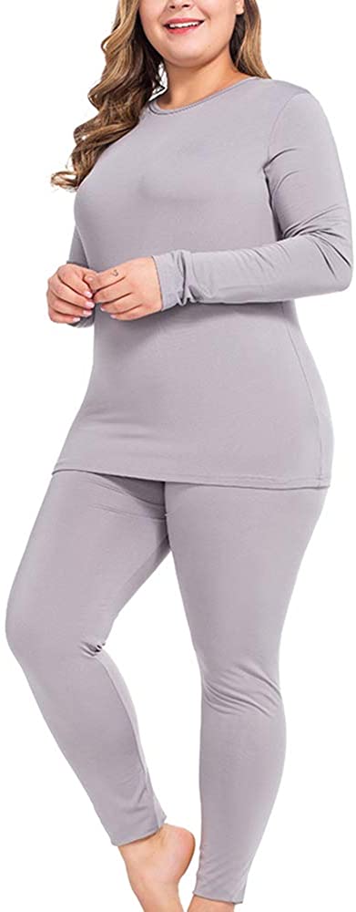 NUONITA Womens Thermal Underwear Long Johns Set Fleece Lined Base Ultra Soft