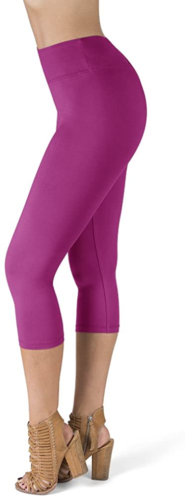 SATINA High Waisted Leggings - 25 Colors - Super Soft Full Length