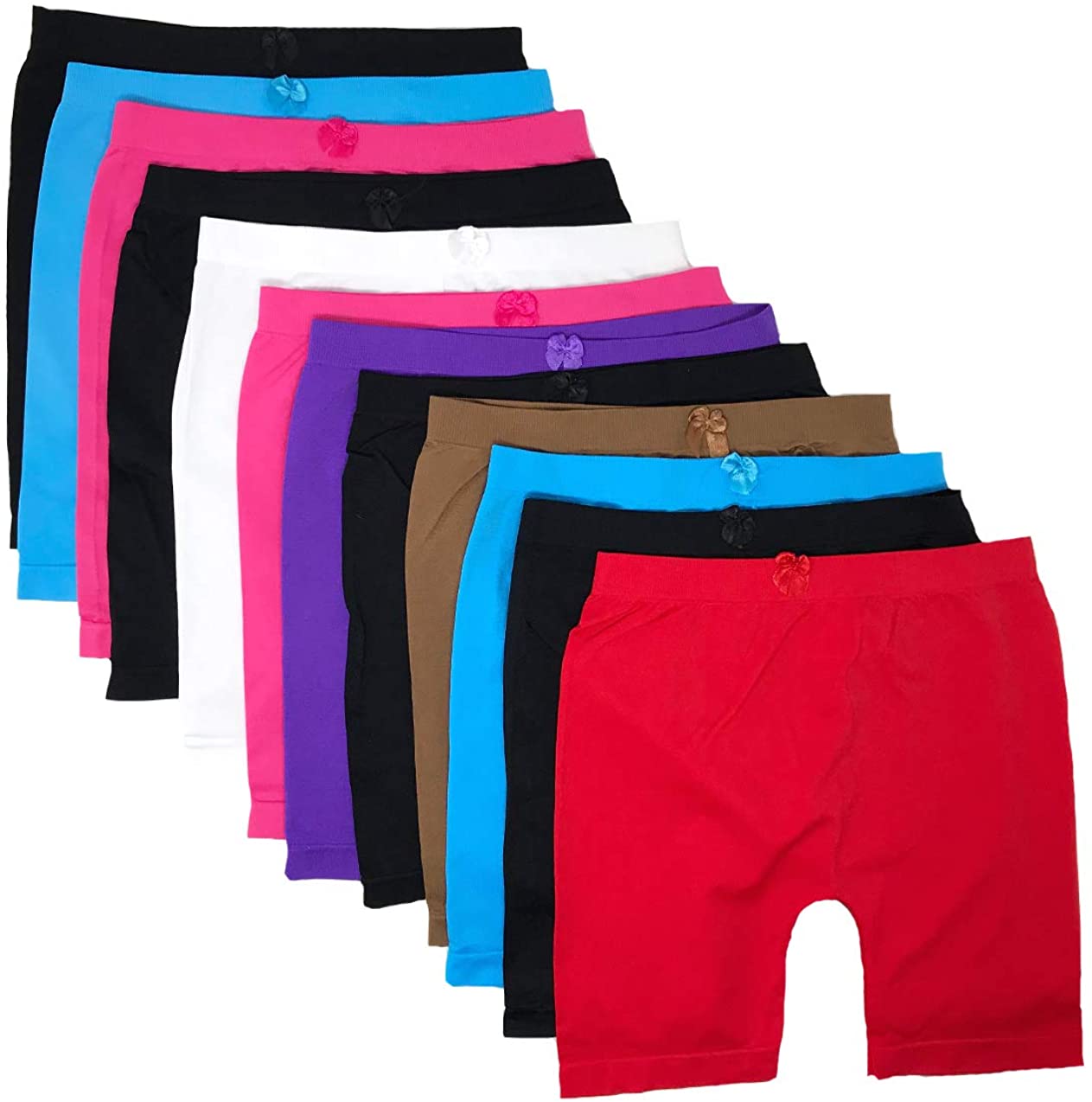 I&S Little Girls Bike Shorts Dance Underwear Sports 6, 12 Packs