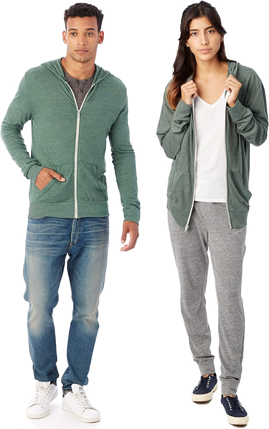 Alternative Men's Eco Zip Lightweight Hoodie