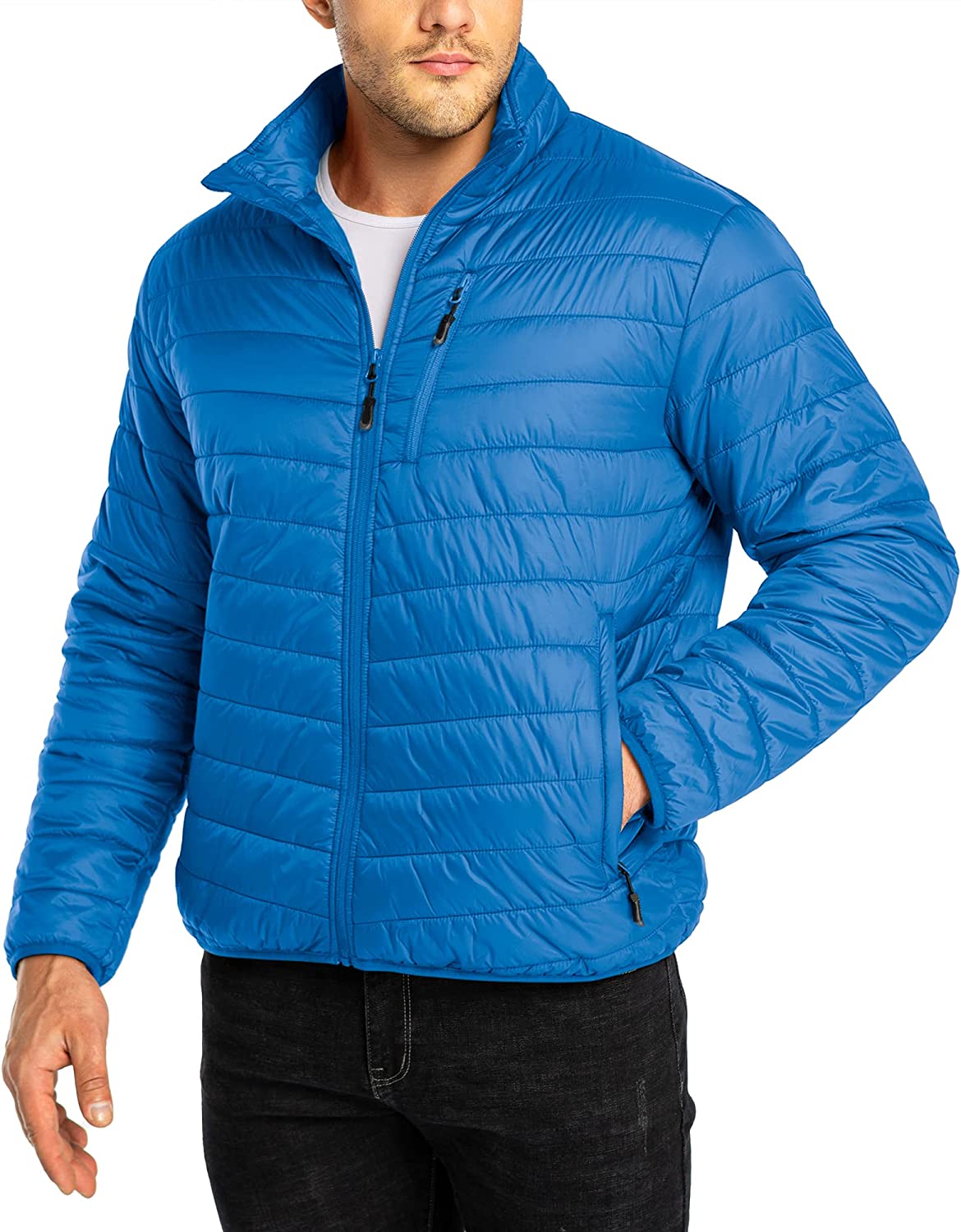 33,000ft Men's Puffer Jacket Lightweight Packable Winter Jacket