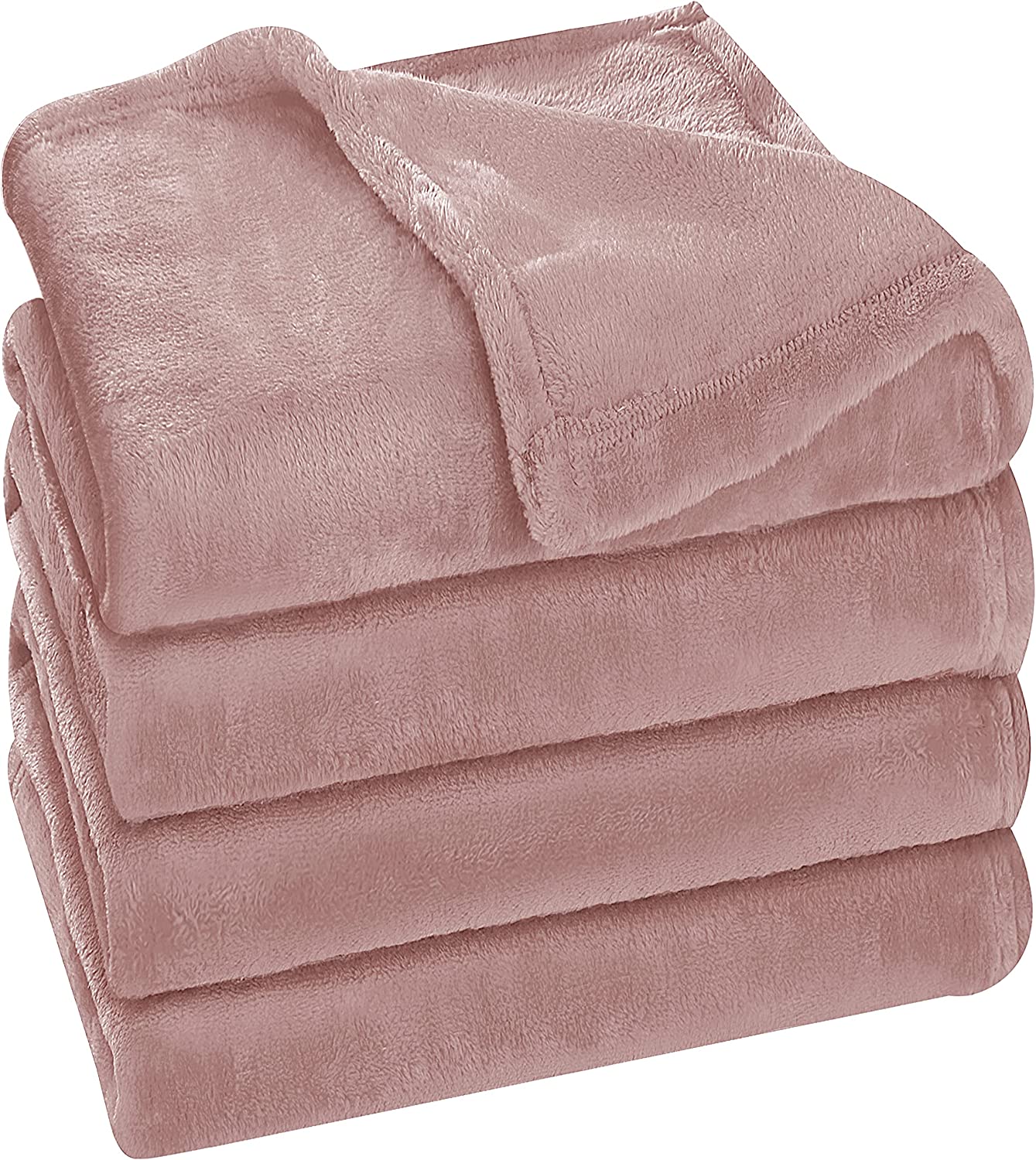 Utopia Bedding Fleece Blanket Queen Size Rose Pink 300GSM Luxury