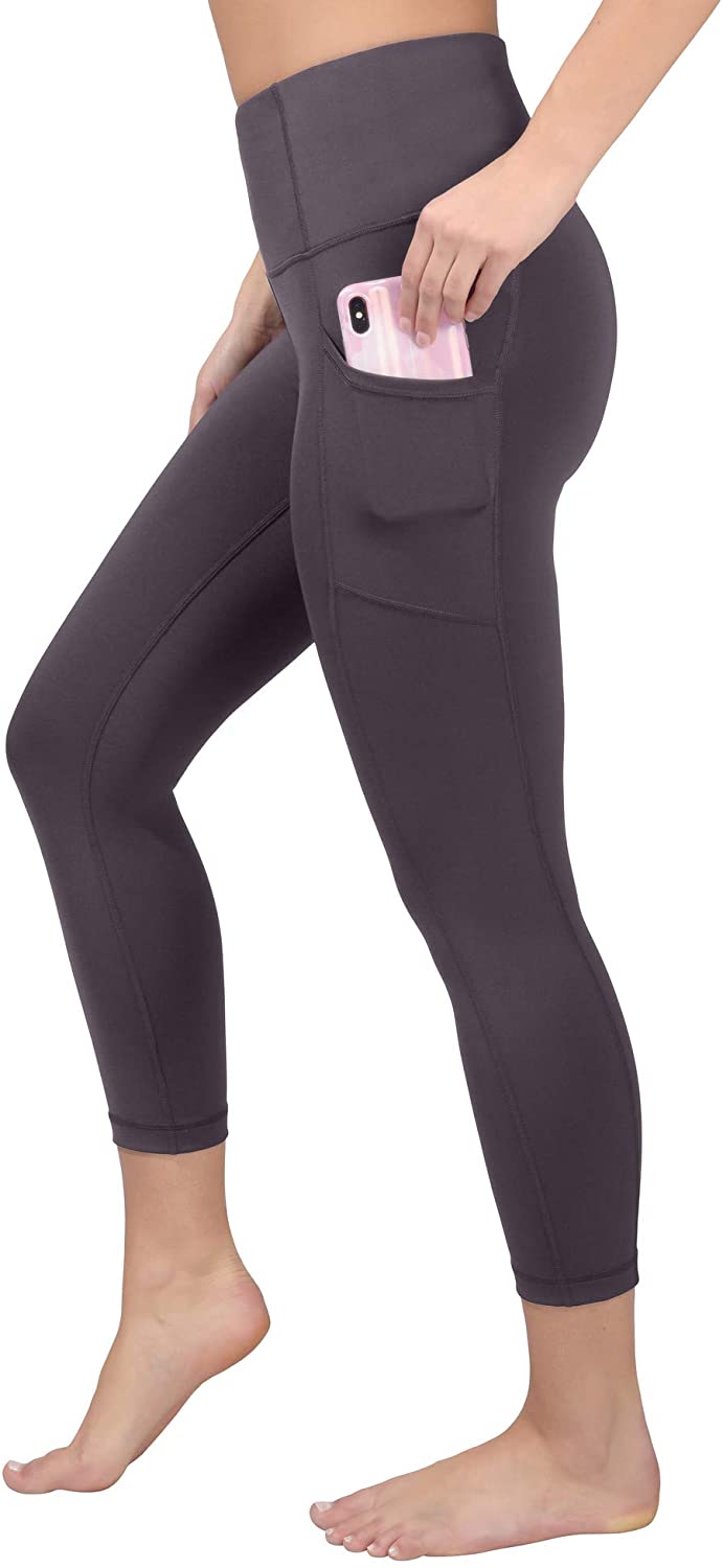 90 Degree By Reflex High Waist Squat Proof Yoga Capris with Side Pocket 