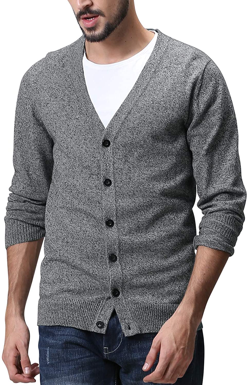 Match Men's K|G Series Shawl Collar Cardigan Sweater | eBay