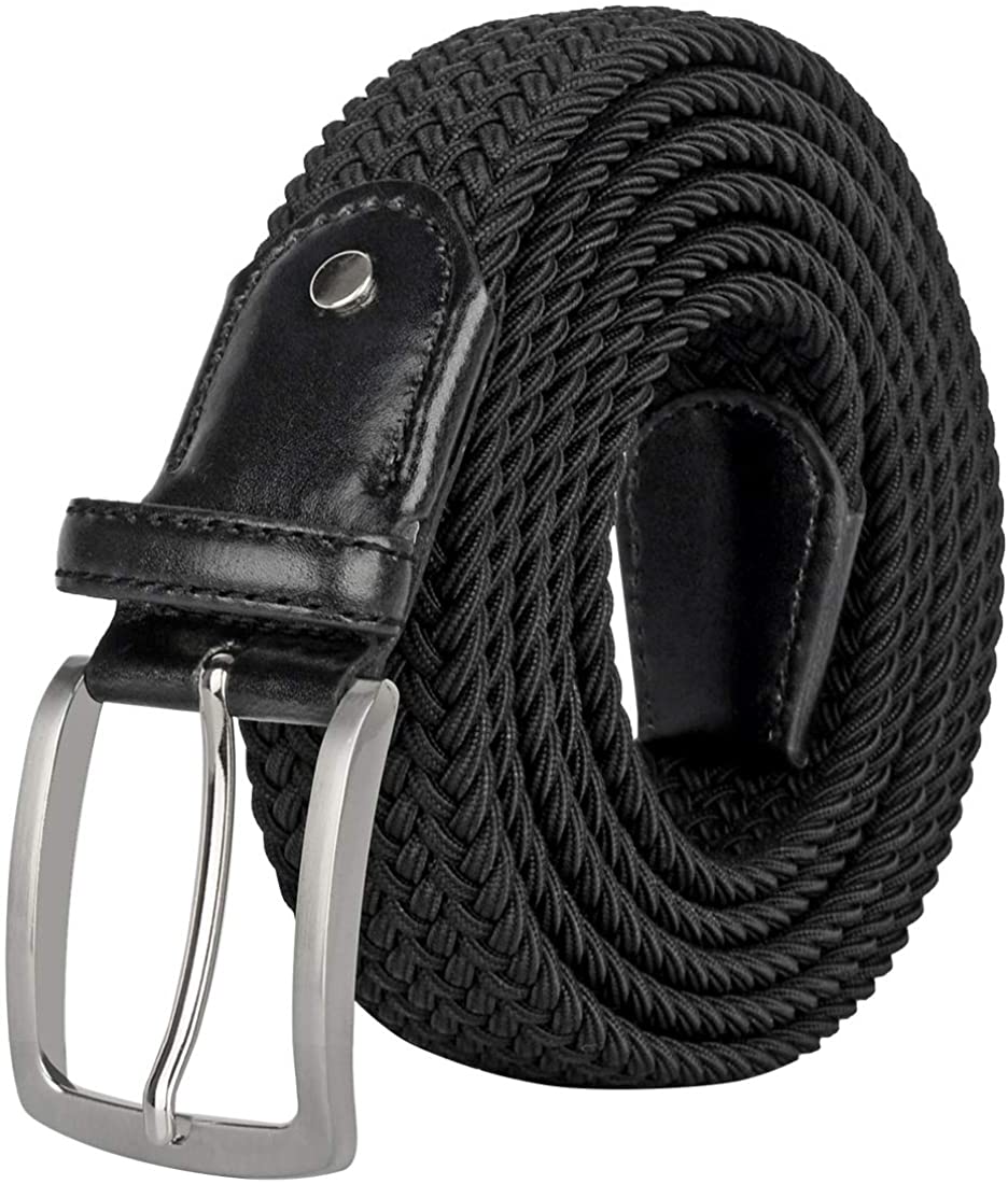 Drizzte Plus Size 43'' to 75'' Mens Elastic Stretch Belts Big and Tall ...