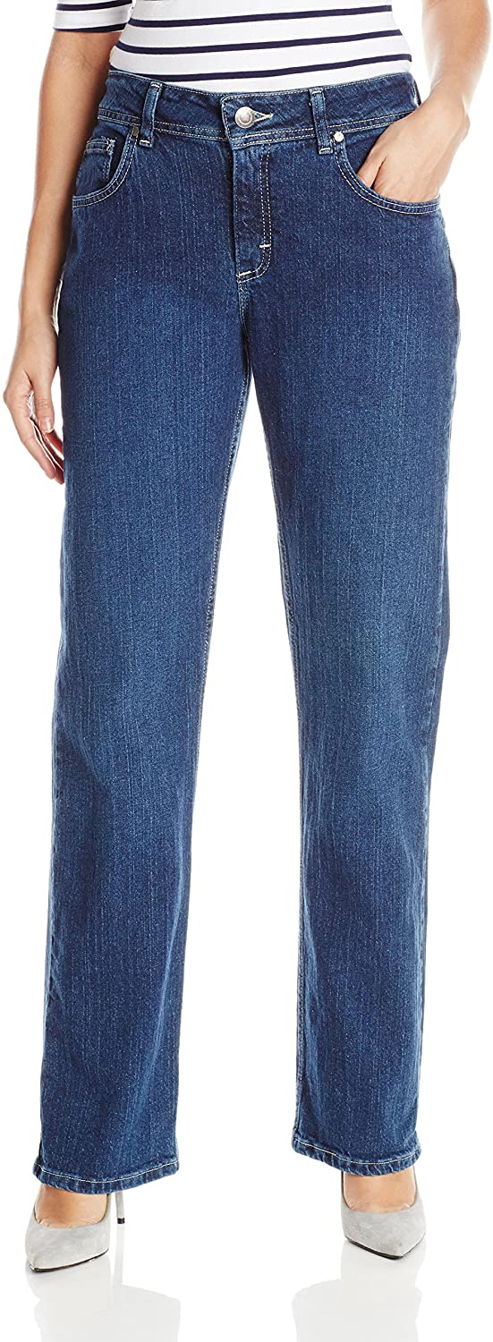 Riders by Lee Indigo Womens Relaxed Fit Straight Leg Jean