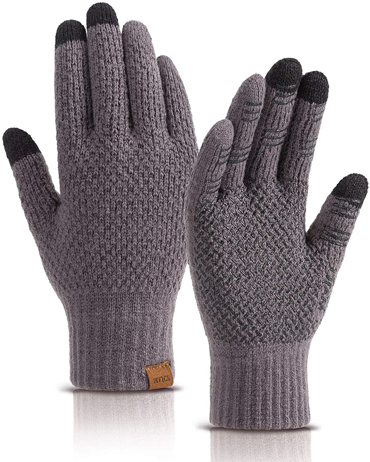 MAJCF Winter Gloves for Men Women,Touch Screen Gloves,Thermal Warm Cold Weather Gloves Fleece Lined
