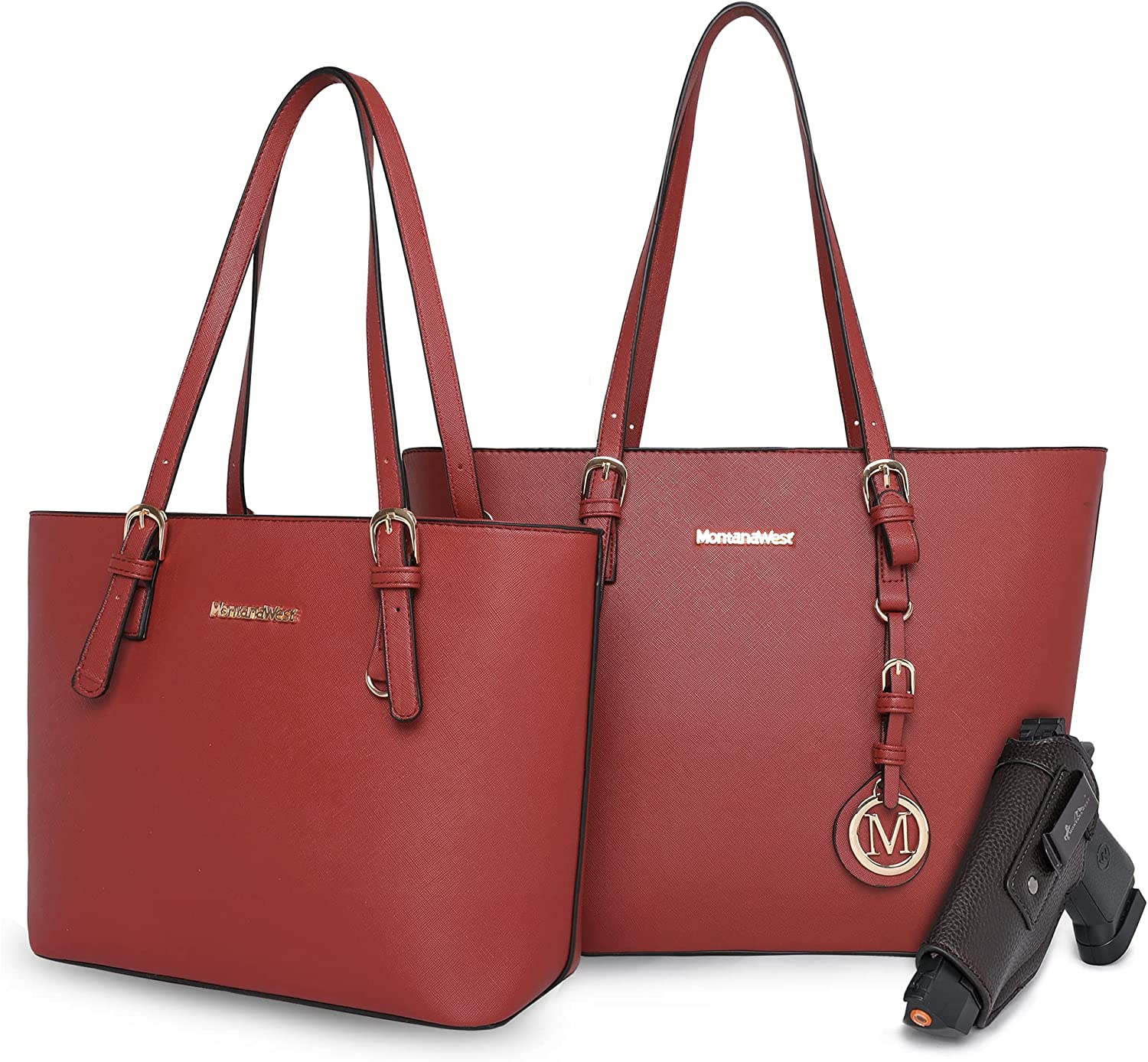 Tote Handbag Set Concealed Carry Purse for Women Large and Medium 2pcs  Fashion S | eBay