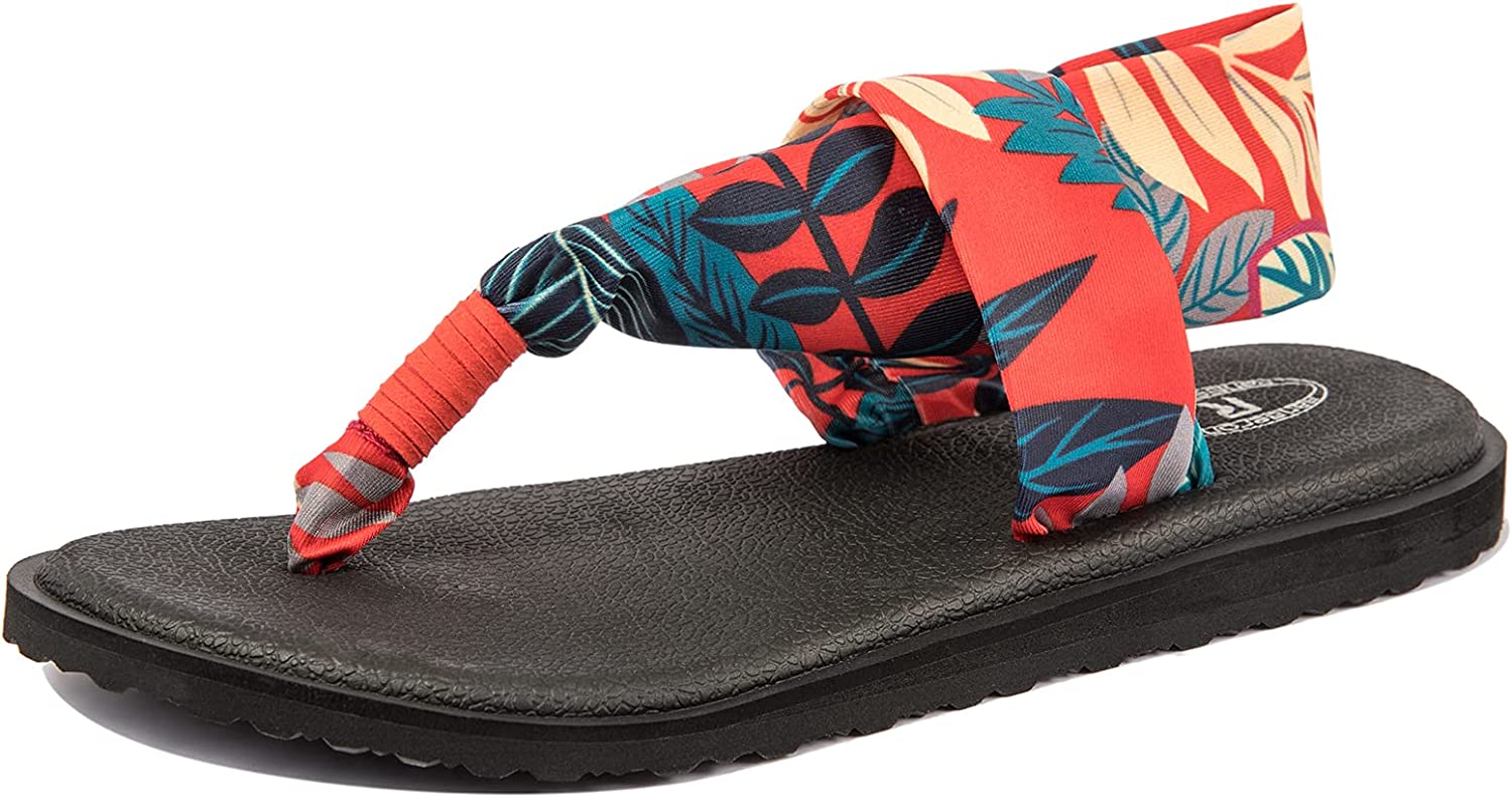 Buy Ranberone Women's Yoga Mat Flip Flops Slingback Flat Summer