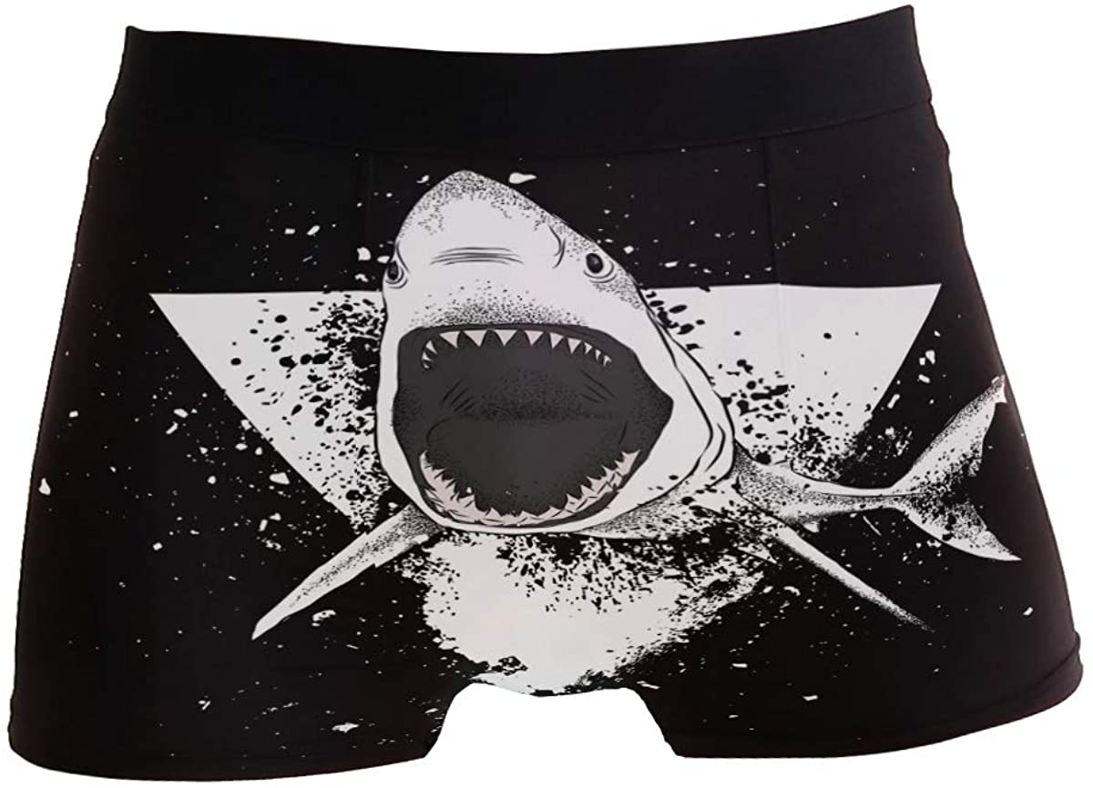 ZZKKO Diving Shark Surf Mens Boxer Briefs Underwear Breathable Stretch  Boxer Trunk With Pouch Small Blue at  Men's Clothing store