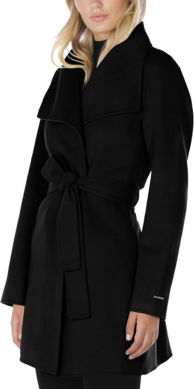 Tahari black store coat