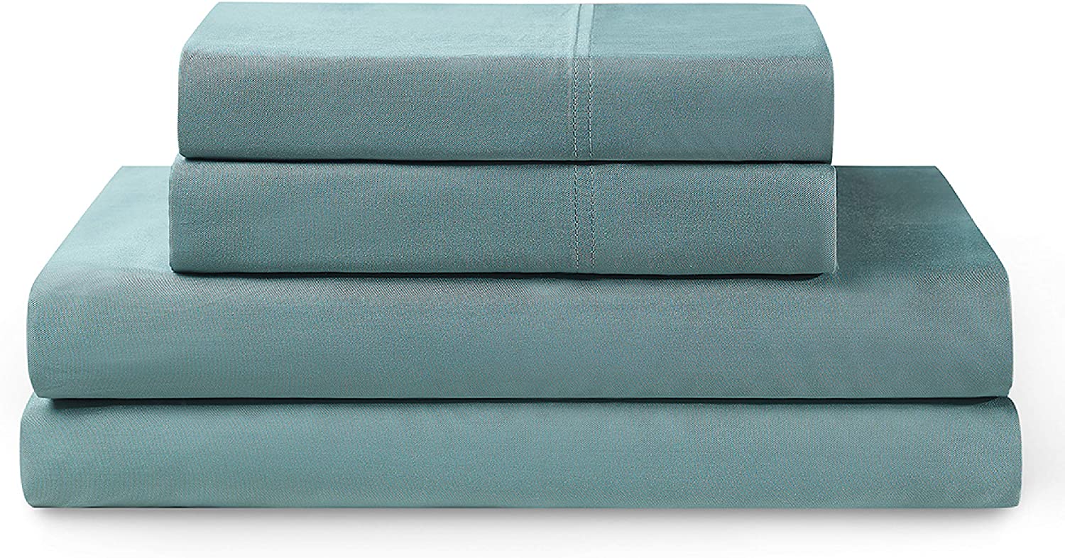 and Eco-Friendly Pure French L Details about   YNM French Linen Sheet Set Cozy Skin-Friendly 