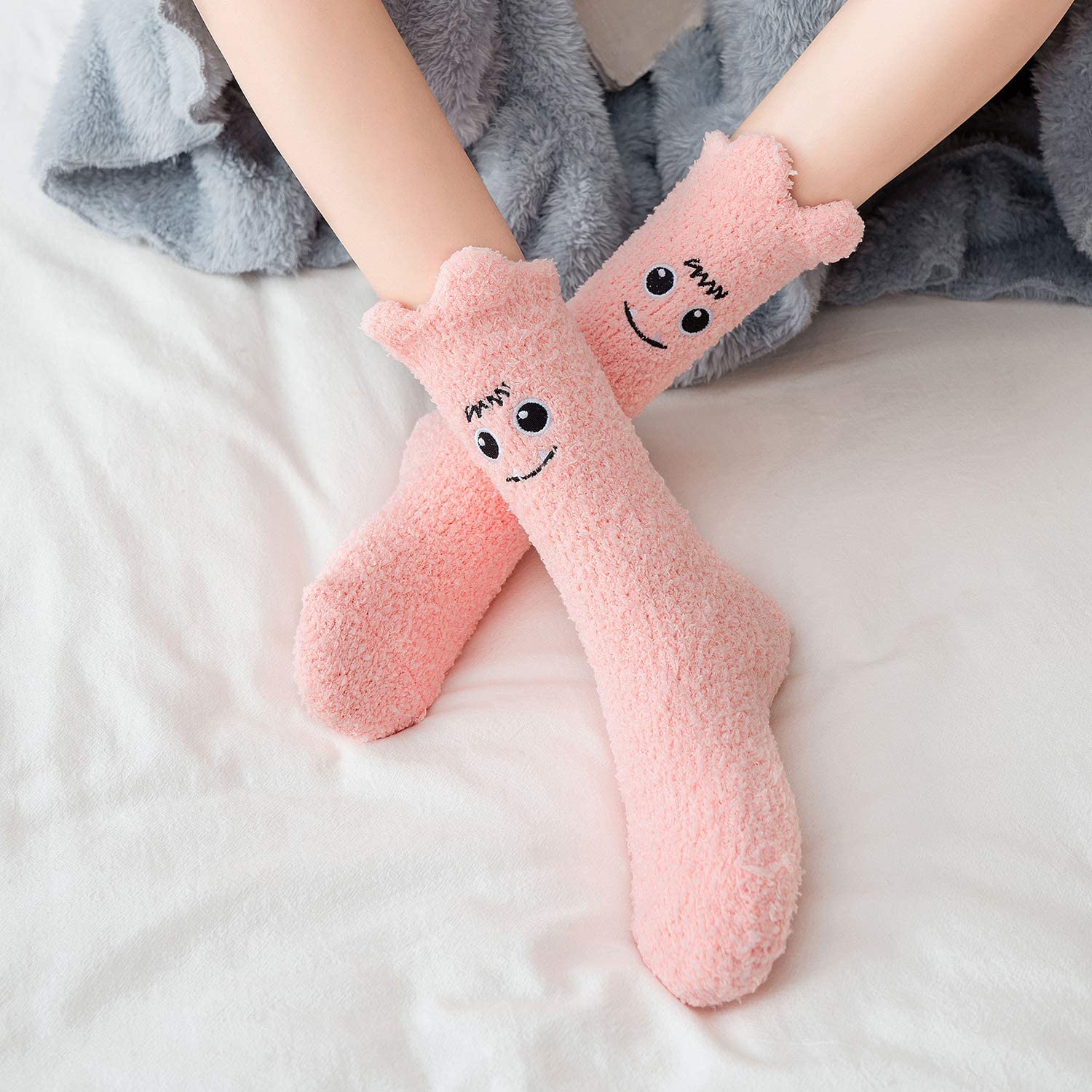 Zando Womens Fuzzy Socks Winter Cozy Socks Warm Fluffy Socks Comfy