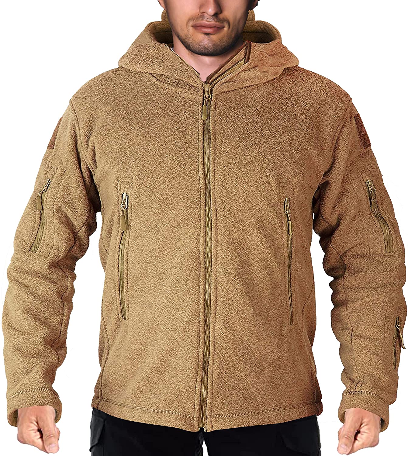 CHEXPEL mens tactical military Combat Jacket Winter Hooded Waterproof Snow Ski Softshell coat