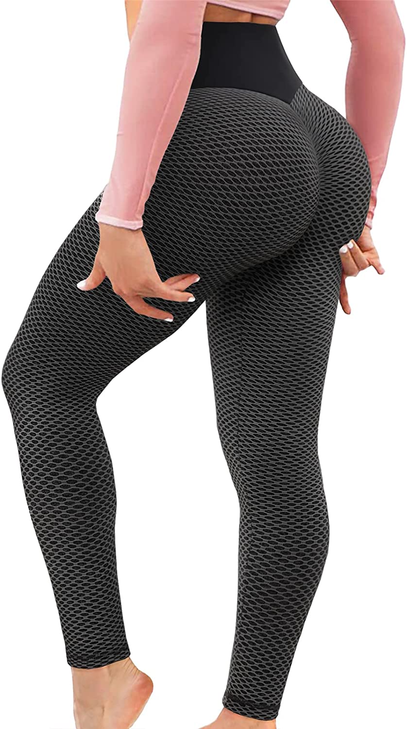 Buy AIMILIA Butt Lifting Anti Cellulite Sexy Leggings for Women High  Waisted Yoga Pants Workout Tummy Control Sport Tights (Medium, Black) at