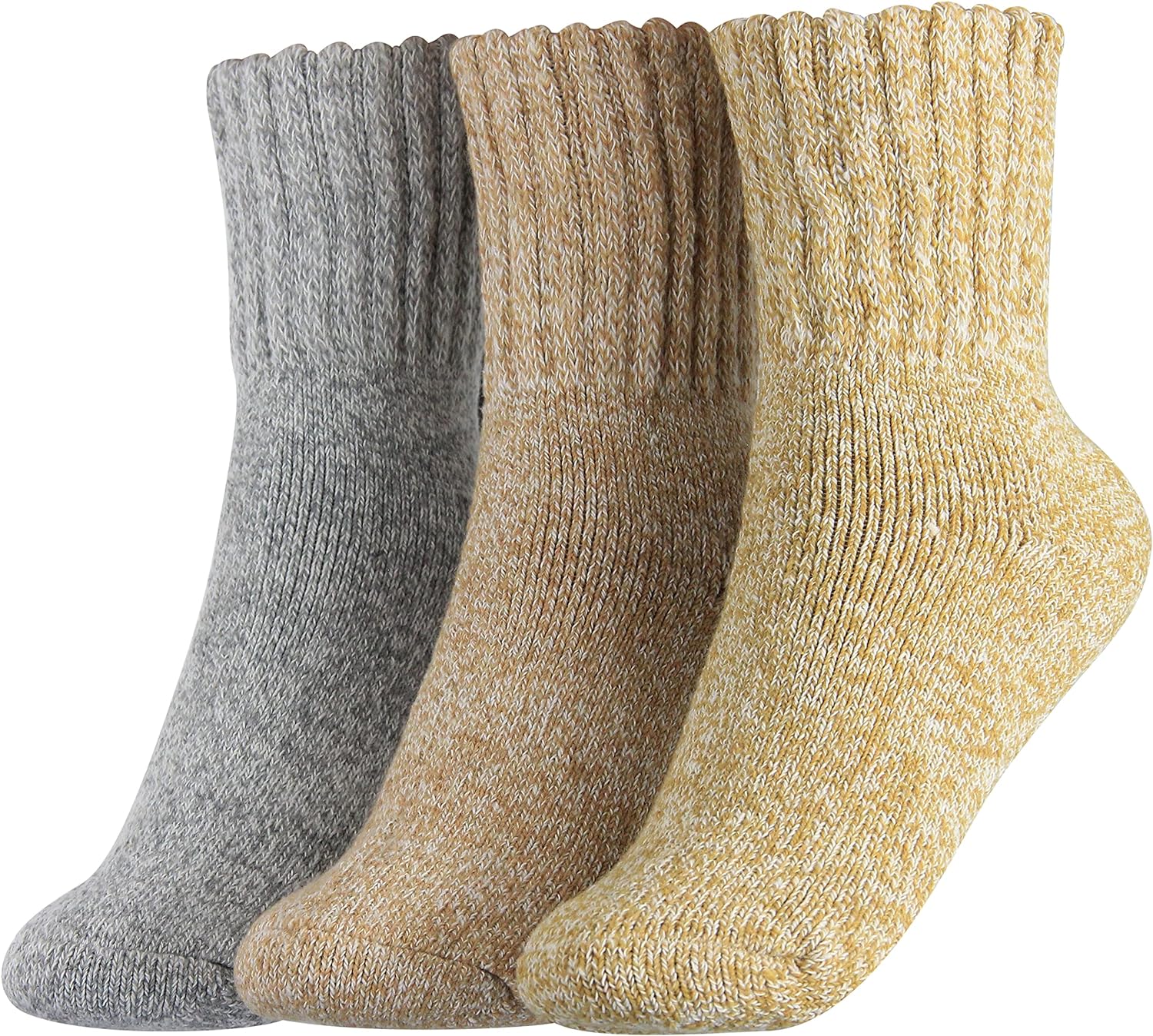 BenSorts Women's Winter Boots Socks Thick Warm Cozy Crew Socks Solid Color  Gifts
