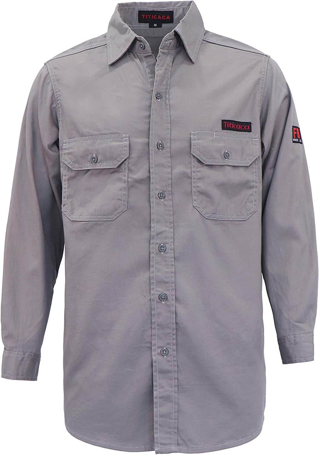 Titicaca FR Shirt Flame Resistant Mens Cotton 7.5oz Lightweight Uniform Shirt 
