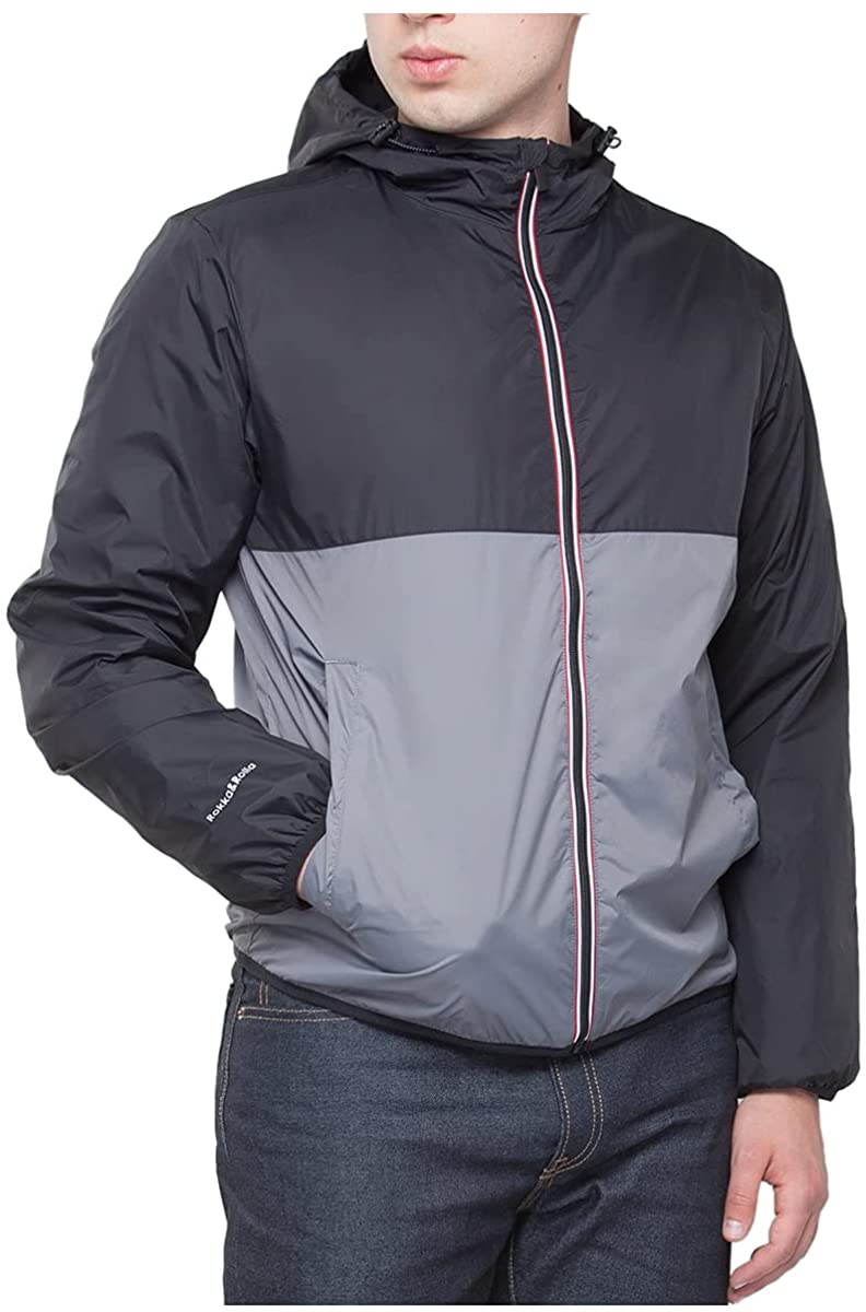 RokkaRolla Men's Lightweight Active Rain Jacket Water-Resistant Packable  Mesh W | eBay