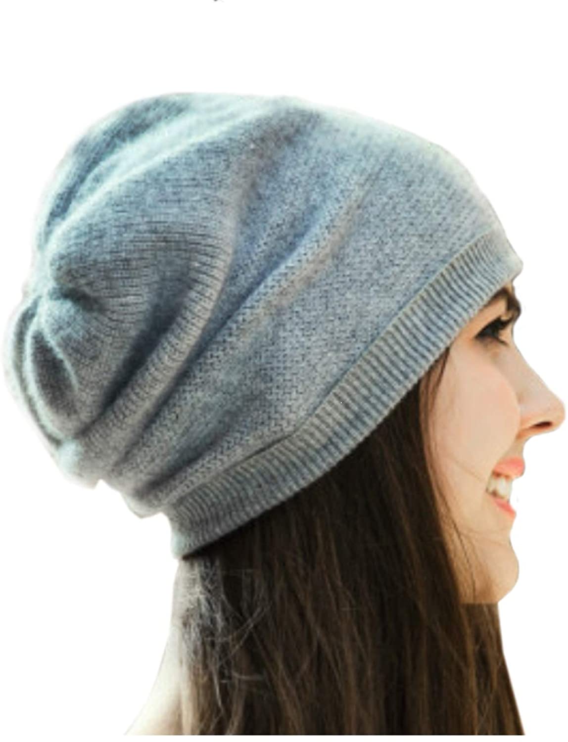 WaySoft 100% Cashmere Beanie for Women in a Gift Box, Oversized