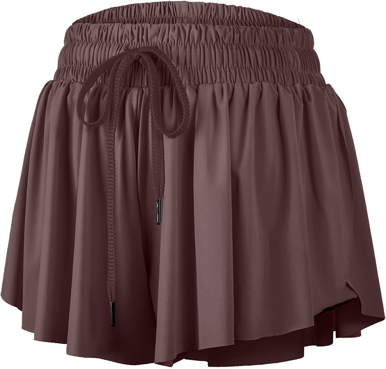 Blaosn Flowy Pleated Skirt Shorts for Women Gym Yoga Athletic