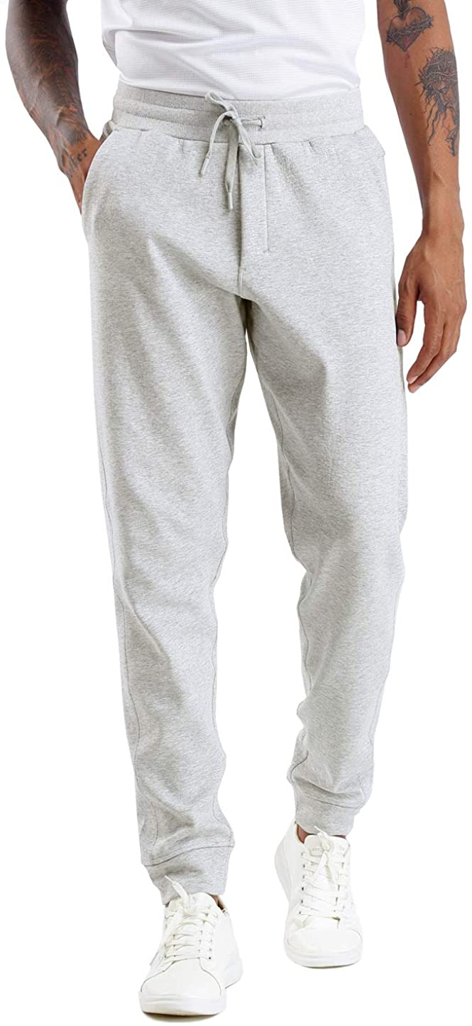 THE GYM PEOPLE Men's Fleece Joggers Pants with Deep Pockets Athletic  Loose-fit S