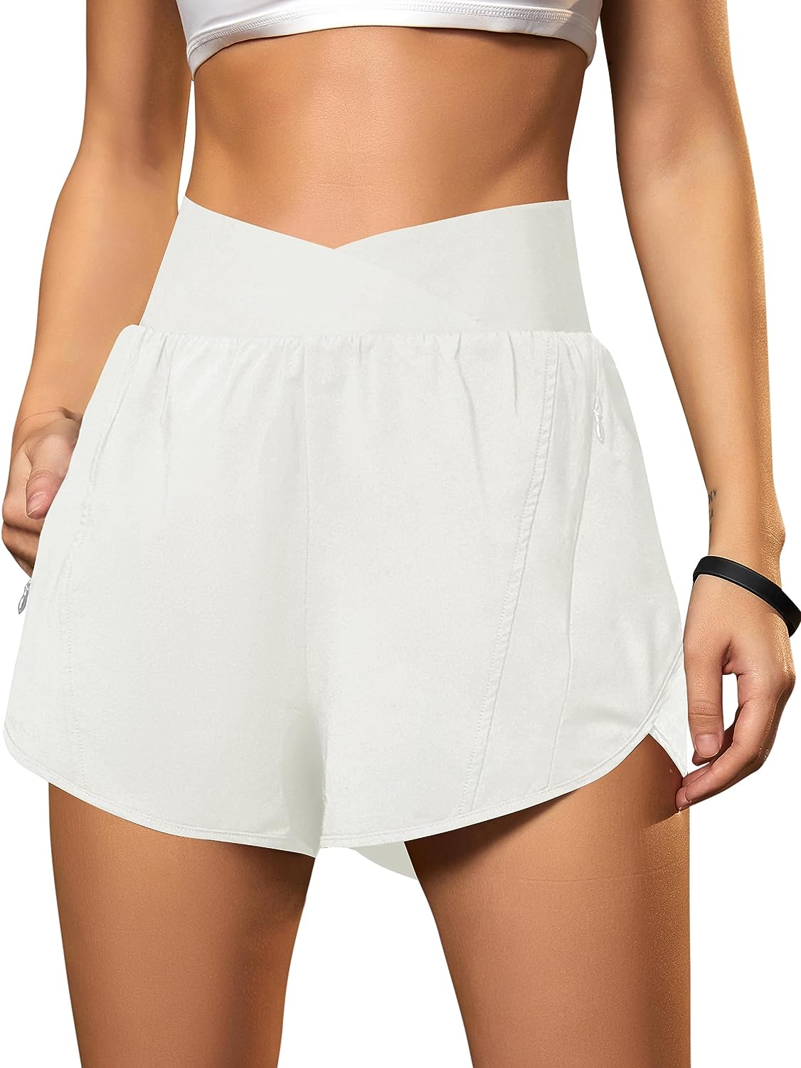  Blooming Jelly Womens High Waisted Running Shorts