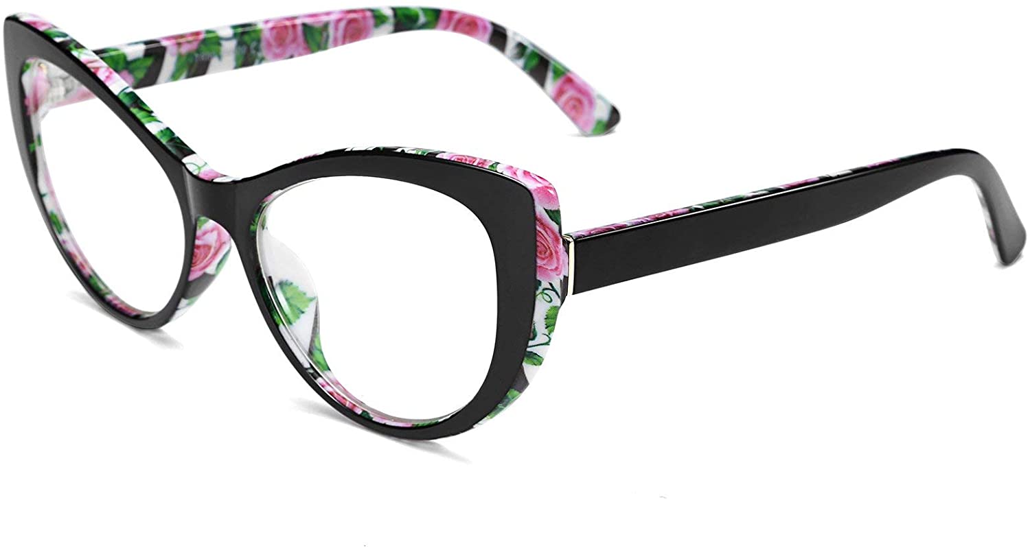 Feisedy Womens Cateye Glasses Frame Printed Eyewear Non Prescription Eyeglasses Ebay