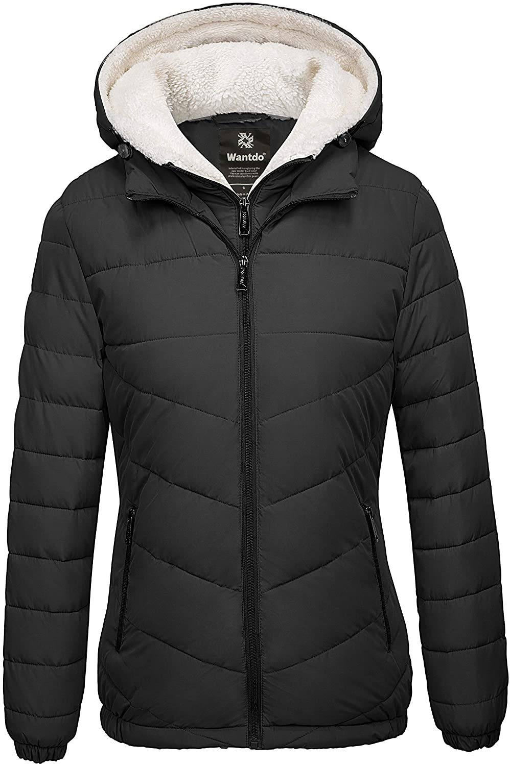 Wantdo Boy's Packable Lightweight Winter Coat Hooded Winter Jacket Quilted Puffer Jacket Waterproof Outerwear