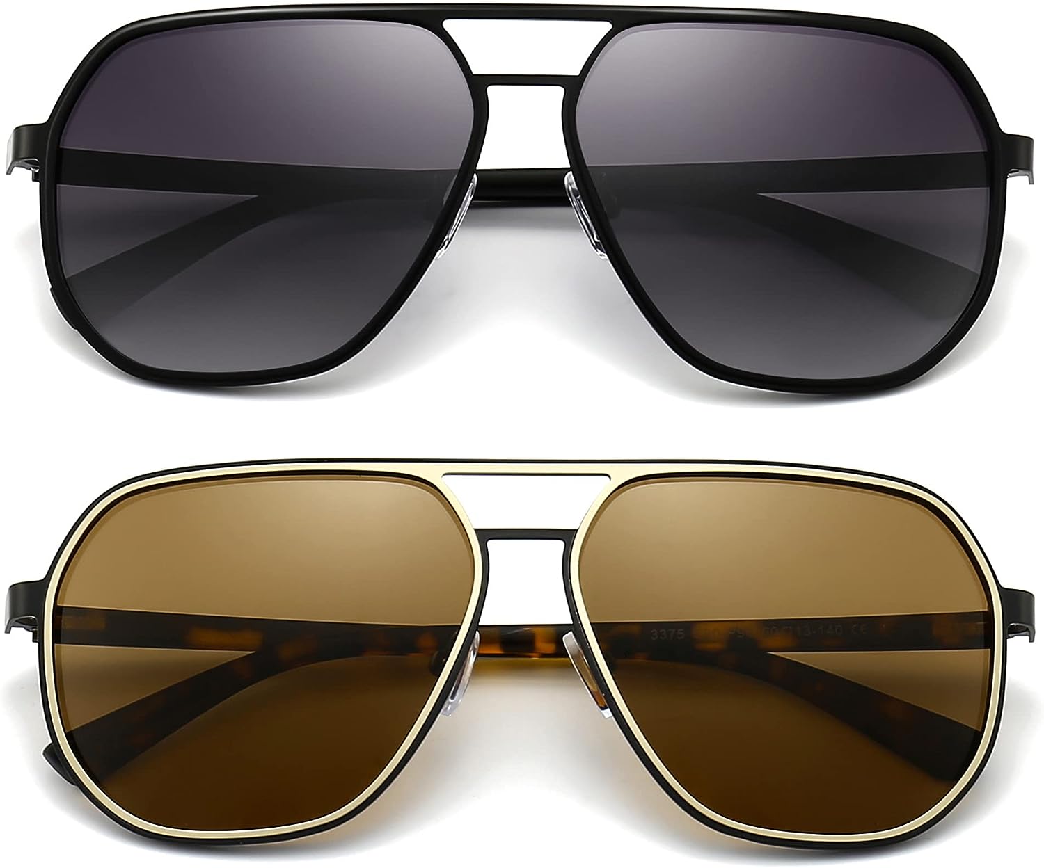 SUNGAIT Polygon Aviator Sunglasses for Men Polarized Trendy Square Sun  Glasses R