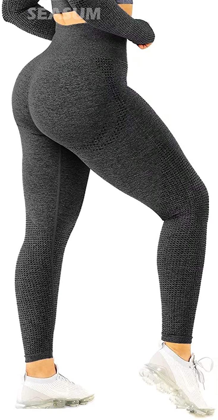 Women Seamless High Waist Yoga Leggings Butt Lift Sport Pants Fitness Stretch G1 
