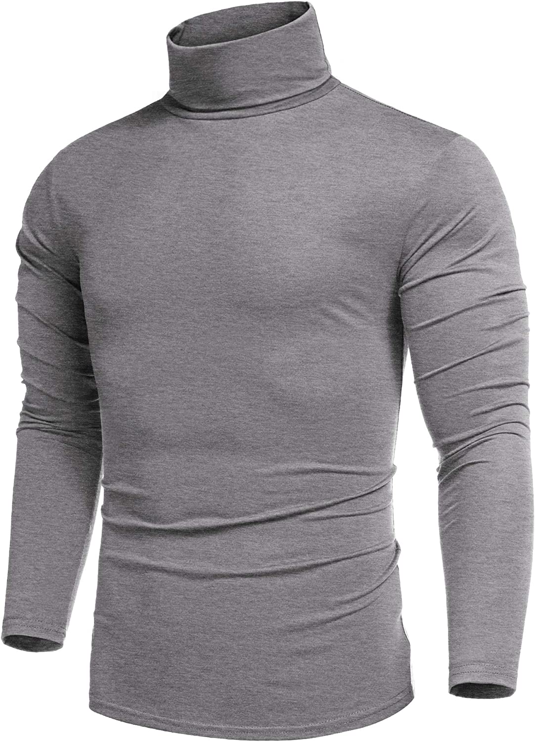COOFANDY Men's Casual Slim Fit Turtleneck T Shirts Lightweight Basic Cotton  Pullovers Black : : Clothing, Shoes & Accessories