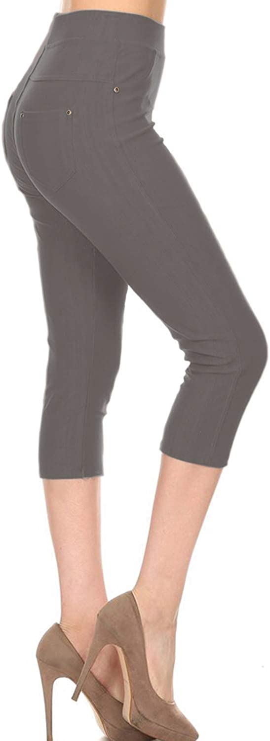 Leggings Depot Premium Quality Cotton Blend Stretch Jeggings with 2 Pockets  | eBay