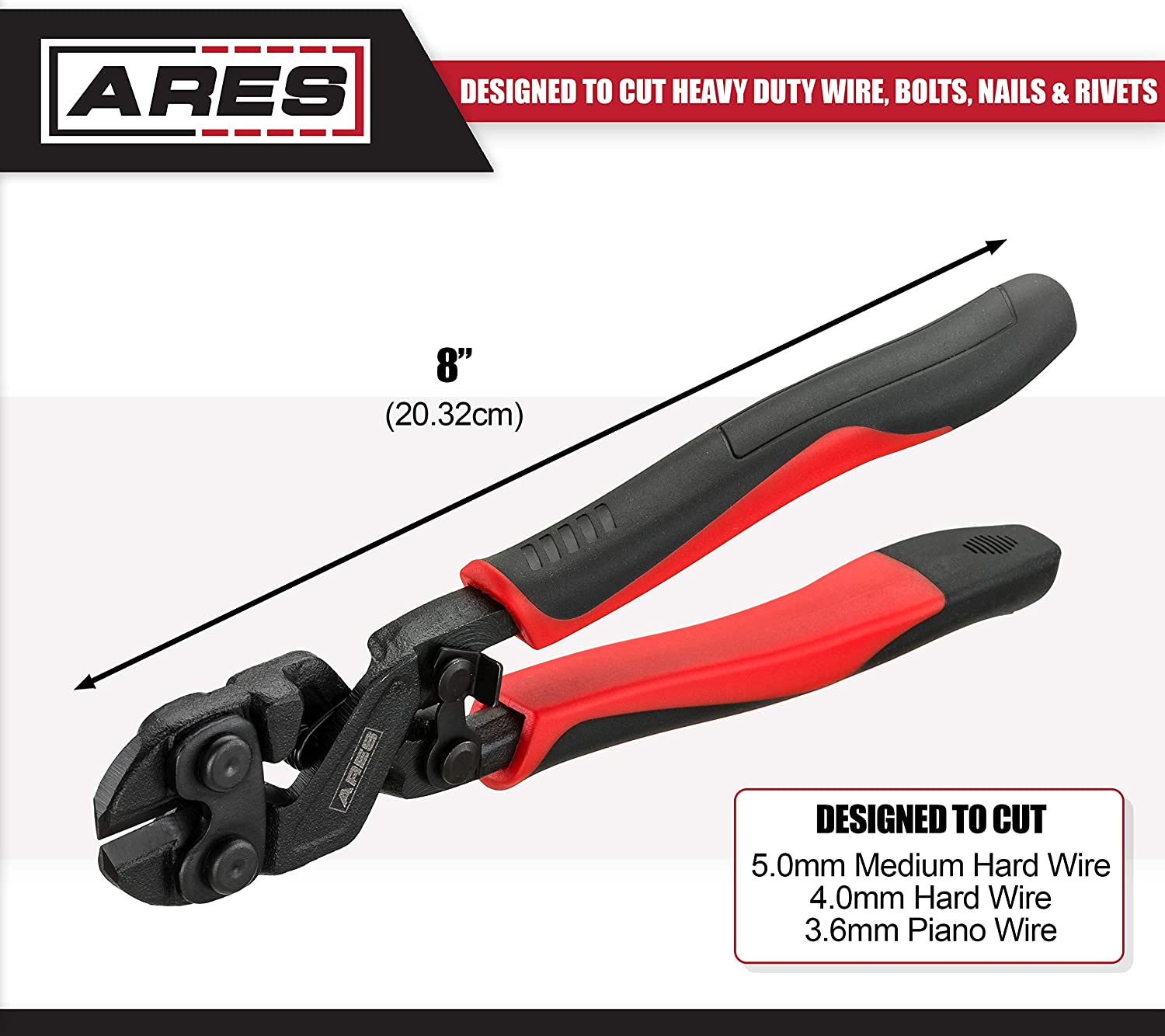 ARES 706648Inch Mini Bolt Cutter Chrome Moly Steel Construction & Induction eBay